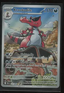 2025 Pokemon Scarlet & Violet Black Bolt Krookodile Secret Rare #137/086 - Image 1