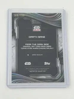 DARTH BANE 2025 TOPPS STAR WARS CHROME GALAXY ATOMIC REFRACTOR /150 - Image 2