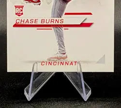 2025 Panini Prospect Edition Chase Burns Green Foil RC #170 Cincinnati Reds - Image 4