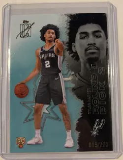 2025-26 Topps Signature Class Dylan Harper Rookie RC Teal Foil #/225 Spurs - Image 1