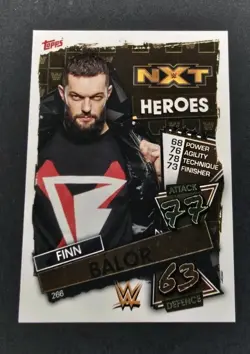 2021 Topps WWE Slam Attax #266 FINN BALOR NXT Heroes Foil Card - Image 1