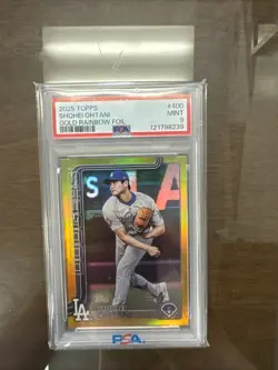 2025 Topps Series 2 Shohei Ohtani Gold Rainbow Foil /50 PSA 9 - Image 1
