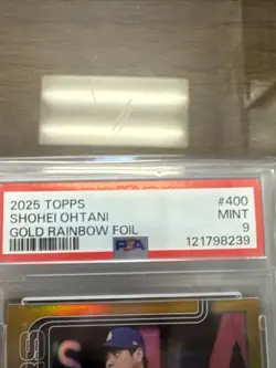2025 Topps Series 2 Shohei Ohtani Gold Rainbow Foil /50 PSA 9 - Image 2
