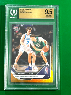 2025-26 Topps Now GOLD FOIL BGS 9.5 Cooper Flagg Kon Knueppel #152 /67580 RC /50 - Image 1