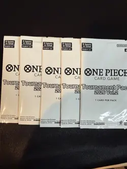 One Piece Card Game Tournament Pack 2026 Vol 2 English Sealed Promo x5 - Image 1