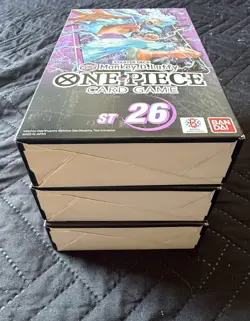 One Piece English TCG ST26 ST28 Purple Monkey D. Luffy Yamato Sealed - LOT of 3 - Image 4