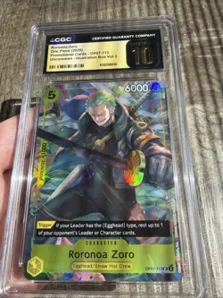 Roronoa Zoro OP07-113 Illustration Box Vol.3 One Piece Promo CGC Pristine 10 - Image 1