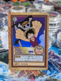 Monkey D. Luffy C69 Holo Japanese One Piece Hyper Battle Vintage Card RC-16 MP+ - Image 1