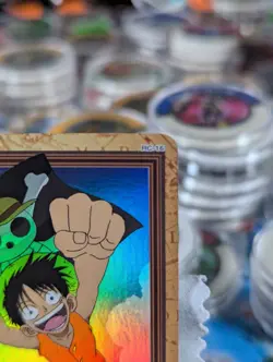 Monkey D. Luffy C69 Holo Japanese One Piece Hyper Battle Vintage Card RC-16 MP+ - Image 3