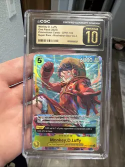 2025 One Piece Promo Illus Box Vol. 3 Monkey D. Luffy #OP07-109 CGC 10 Pristine - Image 1
