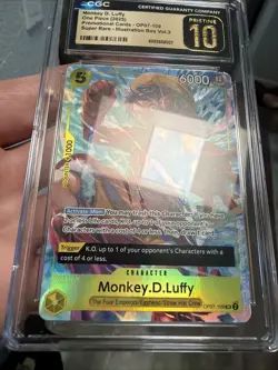 2025 One Piece Promo Illus Box Vol. 3 Monkey D. Luffy #OP07-109 CGC 10 Pristine - Image 2