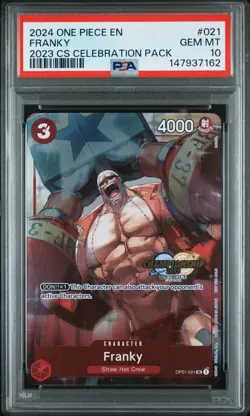 2024 ONE PIECE CHAMPIONSHIP 2023 CELEBRATION PACK #021 FRANKY PSA 10 - Image 1