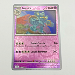 Golurk Pokemon Scarlet Violet Black Bolt Reverse Holo 043/086 - Image 1