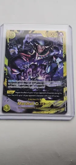 One Piece Card- Marshall.D.Teach (119) OP16-119 SEC The Time of Battle Foil - Image 1