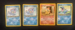 Pokemon Neo Genesis Starter Lot Totodile Cyndaquil WOTC Vintage Cards x4 - Image 1