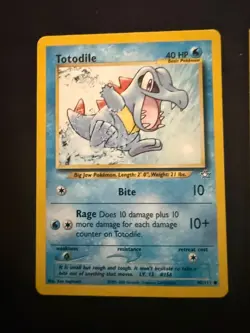 Pokemon Neo Genesis Starter Lot Totodile Cyndaquil WOTC Vintage Cards x4 - Image 5