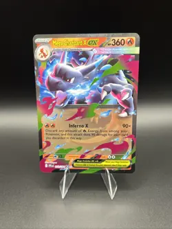 Mega Charizard X ex 013/094 Phantasmal Flames Ultra Rare Holo Pokemon Card NM - Image 1