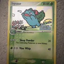 Pokemon TCG Ivysaur #34 Stamped Reverse Holo Card Crystal Guardians 2006 - Image 1