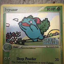 Pokemon TCG Ivysaur #34 Stamped Reverse Holo Card Crystal Guardians 2006 - Image 2
