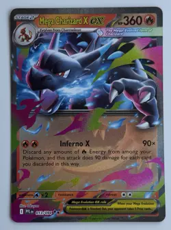 Mega Charizard X ex 013/094 Phantasmal Flames Holo Pokemon Card - Image 1