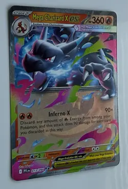 Mega Charizard X ex 013/094 Phantasmal Flames Holo Pokemon Card - Image 3