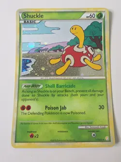 2010 Pokemon Heartgold & Soulsilver 11/123 Shuckle Holo NM Rare Card - Image 1