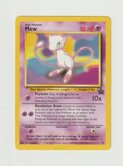 Mew Pokemon TCG WOTC Black Star Promo Card #8 - Image 1