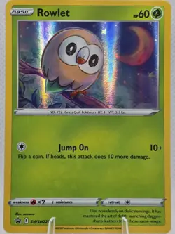 #SWSH220 Rowlet SWSH: Sword & Shield Promo Cards Promo,Holo - Image 1