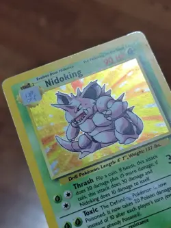 Nidoking 11/102 Holo Rare, Base Set Edition Pokemon Card 1999 WOTC PL!! - Image 2