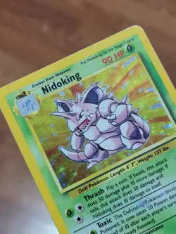Nidoking 11/102 Holo Rare, Base Set Edition Pokemon Card 1999 WOTC PL!! - Image 3