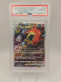 PSA 10 Charizard VSTAR 212/172 Secret Art Rare Pokemon TCG VSTAR Universe SAR - Image 1