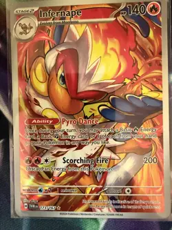 Pokemon TCG Illustration Rare Infernape 173/167 Twilight Masquerade - Image 1