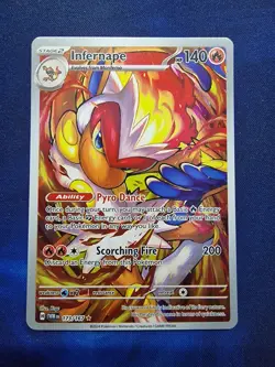 Pokemon TCG Infernape 173/167 Twilight Masquerade Illustration Rare MINT - Image 1