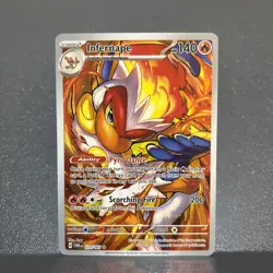 Pokemon TCG Infernape 173/167 Twilight Masquerade Illustration Rare - Image 1