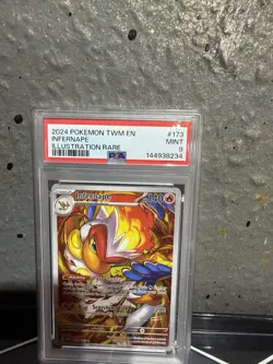 Pokemon TCG Infernape Holo Illustration Card Twilight Masquerade PSA 9 - Image 1
