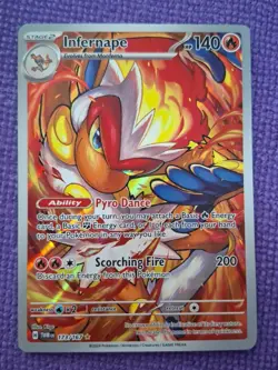 Pokemon TCG Infernape Holo Illustration Card Twilight Masquerade 173/167 NM+ - Image 1