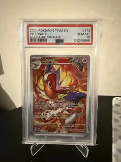 Pokemon TCG Twilight Masquerade Infernape Illustration Rare 173/167 PSA 10!! - Image 1