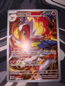 Pokemon TCG Infernape Holo Illustration Card Twilight Masquerade - Image 3
