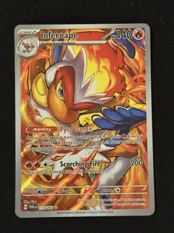 Pokemon TCG Infernape Holo Illustration Card Twilight Masquerade - Image 1