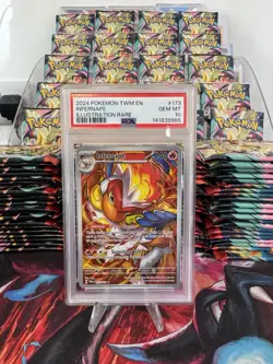 Infernape Pokemon TCG S&V Twilight Masquerade Illustration Card 173/167 PSA 10 - Image 1