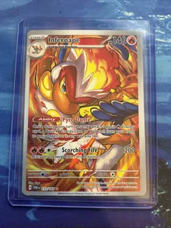 Pokemon TCG Infernape 173/167 Twilight Masquerade Illustration Rare NM - Image 1
