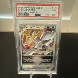 PSA 9 MINT Arceus VSTAR Brilliant Stars Ultra Rare Holo 2022 Pokemon 123/172 - Image 1