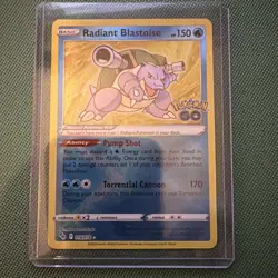 Pokemon Radiant Blastoise 018/078 (NM) - Pokemon GO - Holo Rare - Pokemon TCG - Image 1