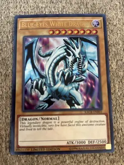 Yugioh! Blue-Eyes White Dragon KACB-EN001 Ultra Rare Limited Edition - Image 1