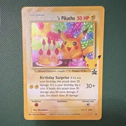 Pokemon TCG Pikachu Wotc Promo Holo 24/53 English 50 HP Celebrations - Image 1