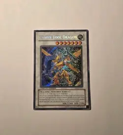 Yugioh Power Tool Dragon CT06-EN001 Secret Rare 2009 MP - Image 1