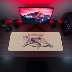 Cute Turtle Ramen Playmat - Kawaii Anime Style Gaming Mat for MTG, YuGiOh, TCG - Image 5