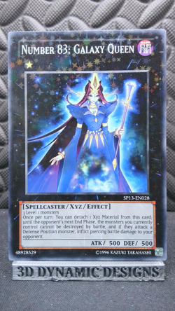 | Yugioh Number 83: Galaxy Queen SP13-EN028 1st Edition Starfoil Rare NM- 🔥 | - Image 1