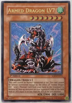 Yugioh Armed Dragon LV7 SOD-EN015 1st Edition Ultimate Rare - Image 1