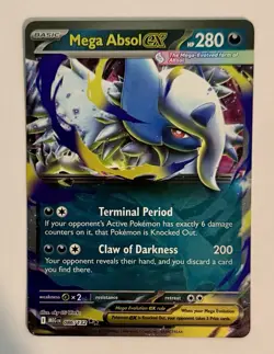 Mega Absol ex 086/132 Mega Evolution Holo Double Rare NM Pokemon - Image 1